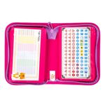 Пенал TIGER FAMILY с наполнением, 1 отделение, 2 откидные планки, 31 предмет, "Rainbow Sorbet", 20х14х4 см, 228947, TGRW-011C1