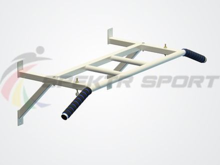 Турник настенный Классик 2  разборный цв. белый Черный