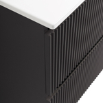 Тумба с раковиной подвесная BelBagno UNO-1200-4C-SO-GSO Темно-Серый матовый, раковина белая BB-8099-120-2 с 2-я чашами