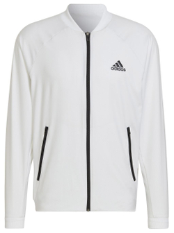 Мужская теннисная кофта Adidas Men's Tennis Jacket - white/black