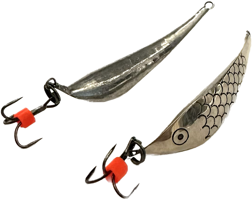 Блесна зимняя Winterlures Серп 35мм ~3.40г Тройник, с чеканкой