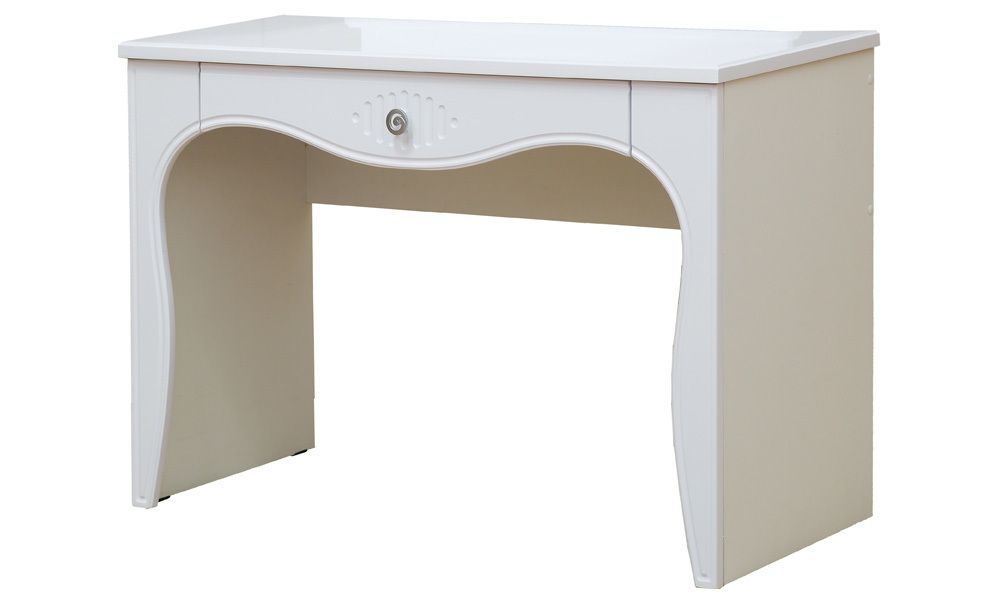 Стол туалетный "Ольга-12" (белый глянец), ЛДСП/МДФ, Фант-мебель, г. Волжск