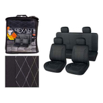 Чехлы на сидения Nova Bright-Fusion - 47410 - Gallant черные, строчка белая (ромб) (11предметов)
