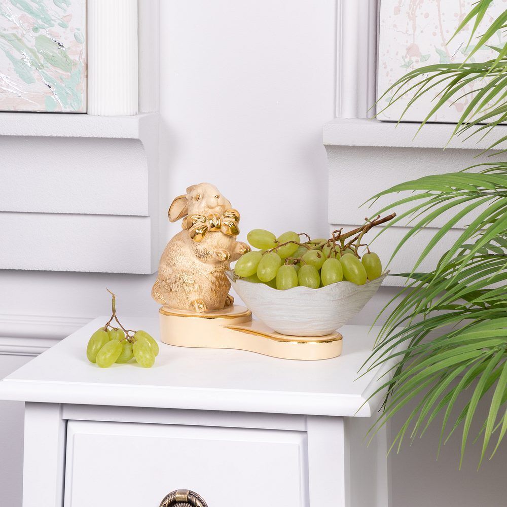 Фруктовница-конфетница Кролик Банни Айвори