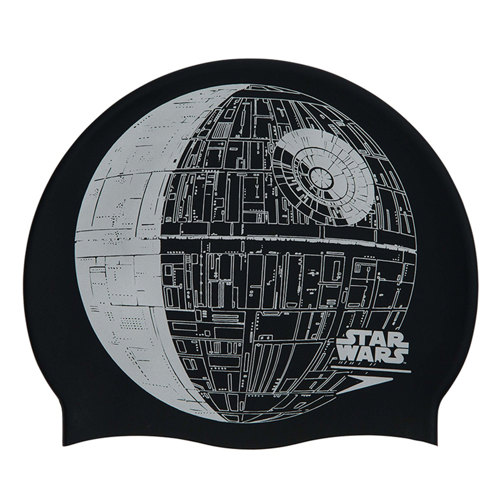 Шапочка для плавания силиконовая Speedo Star Wars Slogan Print Cap Death Star