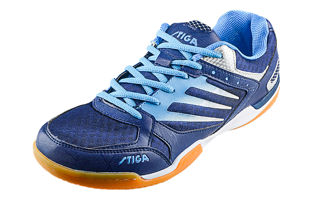 Stiga Slip Resistant, Abrasion Resistant, Breathable Low top Training Shoes Unisex Blue/Navy Blue