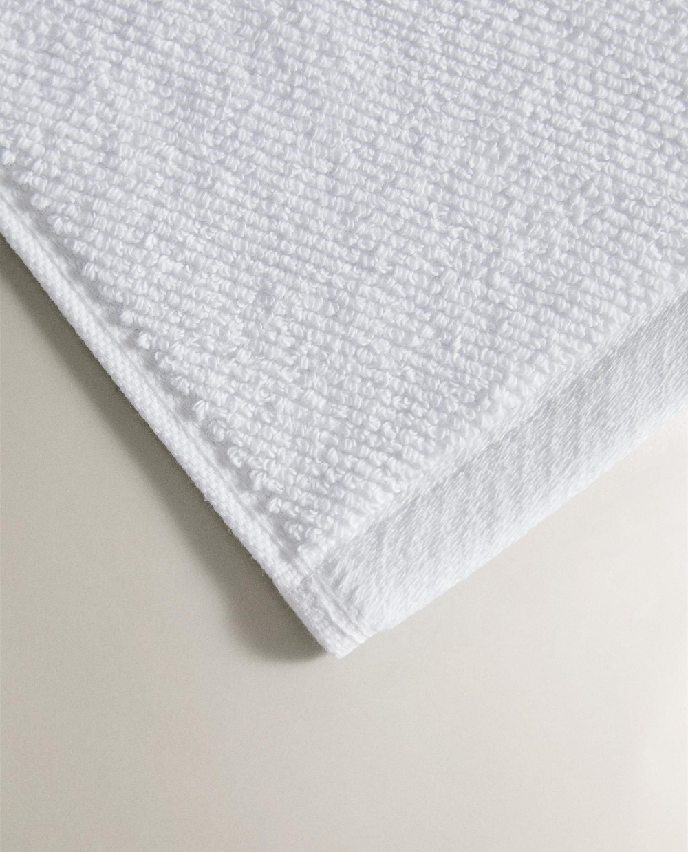 Zara Home - Набор хлопковых полотенец для рук с рисовой строчкой (комплект из 3 предметов)), белый, 30х30 см