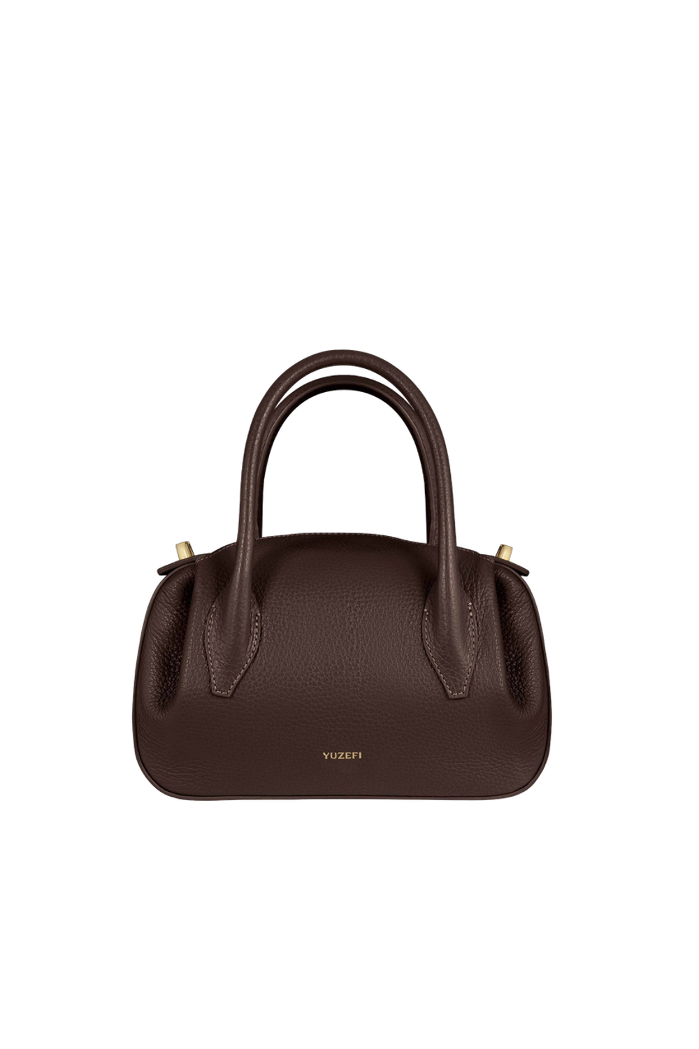Сумка Yuzefi Oyster Mini Duffle - ESPRESSO PEBBLE GRAINED LEATHER