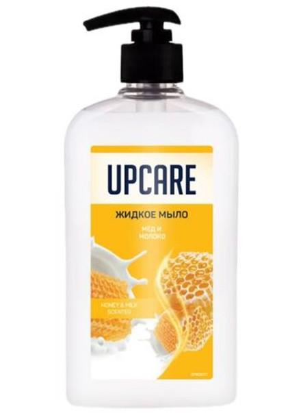 UPCARE ЖИДКОЕ МЫЛО МЁД И МОЛОКО 400МЛ*12