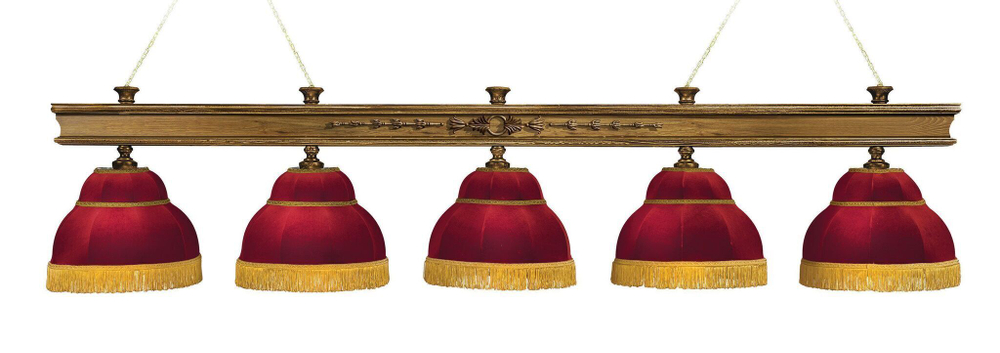 Лампа "Премьер" 5 плафонов - ясень