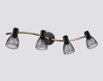 TR8662/4 BK/GD черный/золото E14/4 max 60W 760*100*170