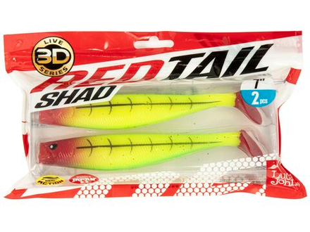 Виброхвосты LJ 3D Series RED TAIL SHAD 7.0in (17.80)/PG15 2шт.