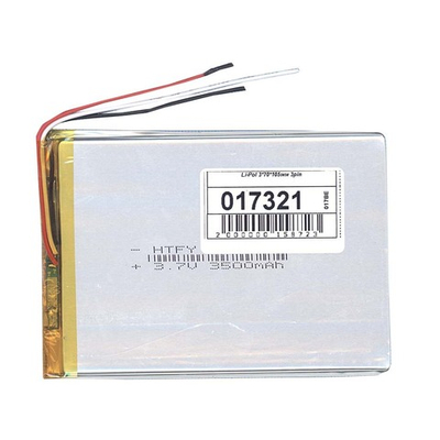 Аккумулятор Li-Pol (батарея) 3*70*105мм 3pin 3.7V/3500mAh
