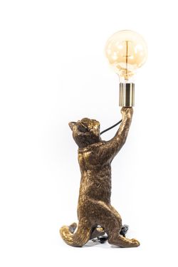 Настольная лампа Кот Эдисон Бронза