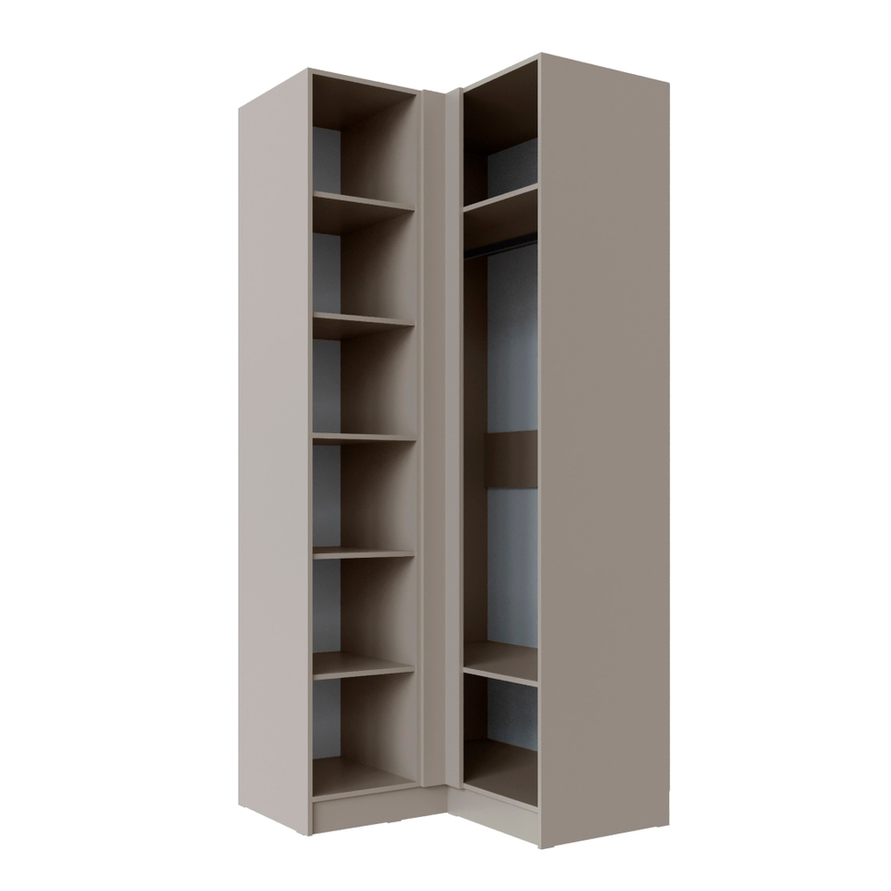 Шкаф угловой Мадрид угол прямой кашемир