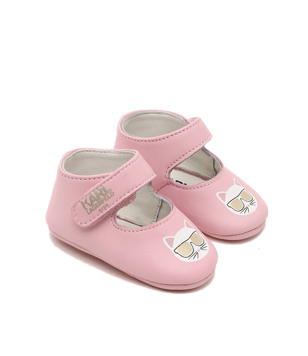 Кожаные пинетки Karl Lagerfeld Kids - розовый(Z99016)