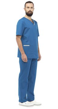 Костюм мужской "Юник" (морская волна/с.серый)