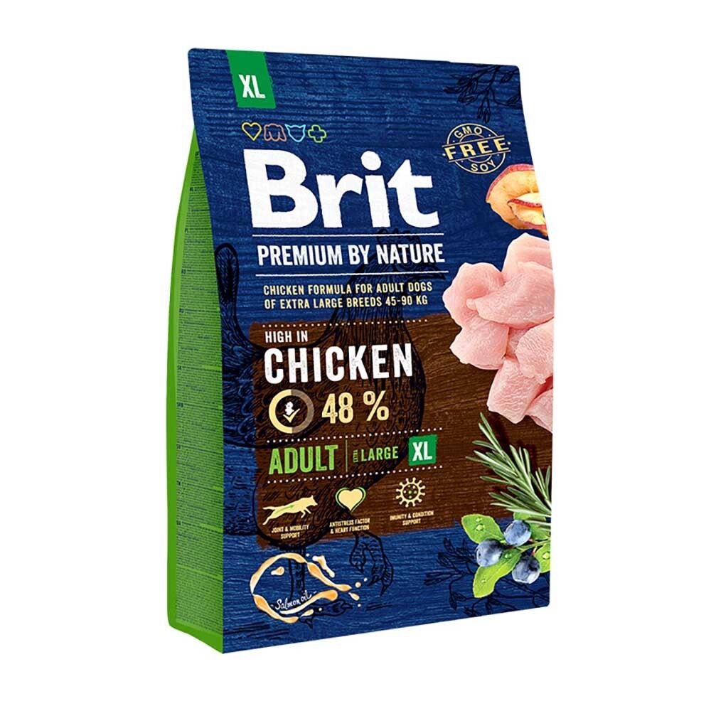 Brit Premium Dog Adult XL курица - корм для собак гигантских пород (Premium by Nature Adult X Large Chicken)