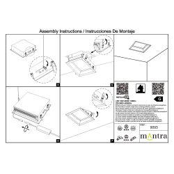 9093 Встраиваемое светодиодное окно BLUE SKY