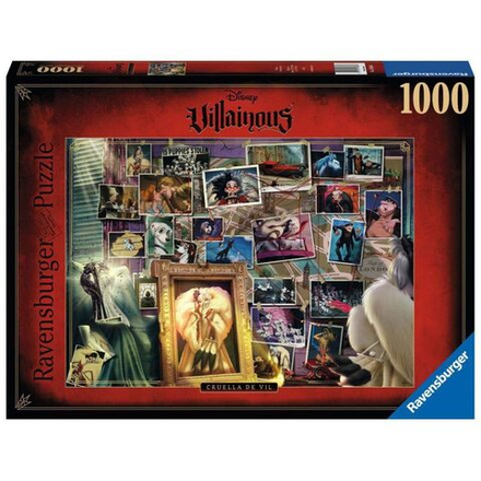 Ravensburger - Пазл Disney Villainous Cruella de Vil 1000 деталей 168866