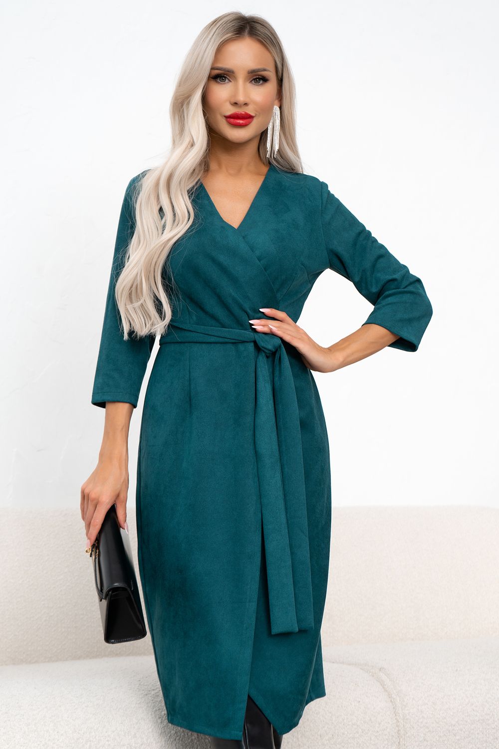 Платье Сандра (изумрудный) Р11-1237 Nikol