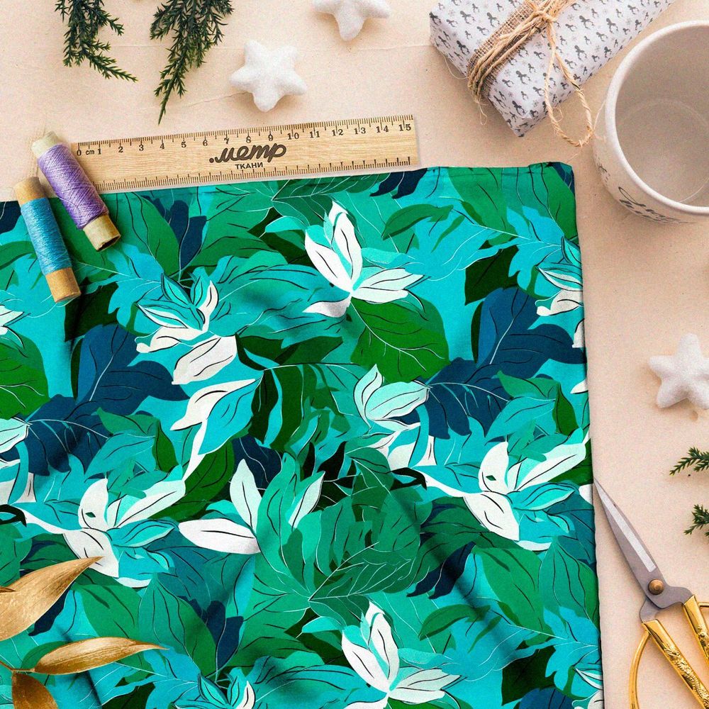 Ткань Барби зеленая революция