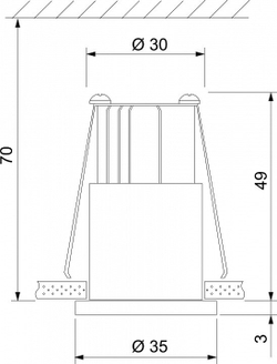 Встраиваемый светильник Elektrostandard 15269/LED белый/никель