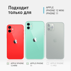 Стекло на камеру ROSCO для Apple iPhone 11;Apple iPhone 12 mini оптом (арт. IP11-CLEAR-CAM-GLASS)