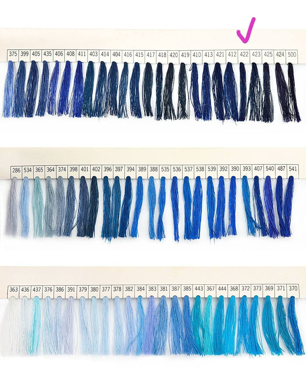 Нитки Dor Tak темно-синие цв.422