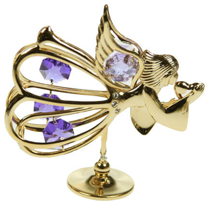 Фигурка декоративная Crystocraft Ангел с кристаллами Swarovski, 3х9х8 см 2000000192192