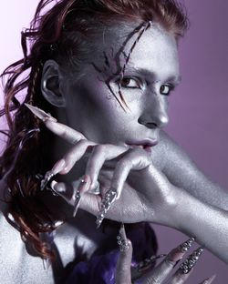 Декоративный гель для лица, волос и тела Color Gel Silver
