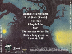 SUMMONING - Dol Guldur, музыкальный компакт диск