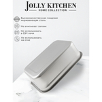 Контейнер пищевой Jolly Kitchen с крышкой, нержавеющая сталь, 35,5x25,5x11,5 (6 литров)