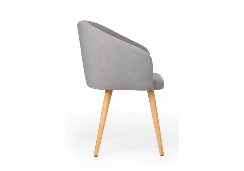 Стул деревянный Woodville Монер 360 темно-серый (glory 20), светлое дерево