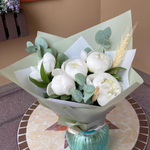 Букет из 5 ароматных пионов «Пионовое утро»