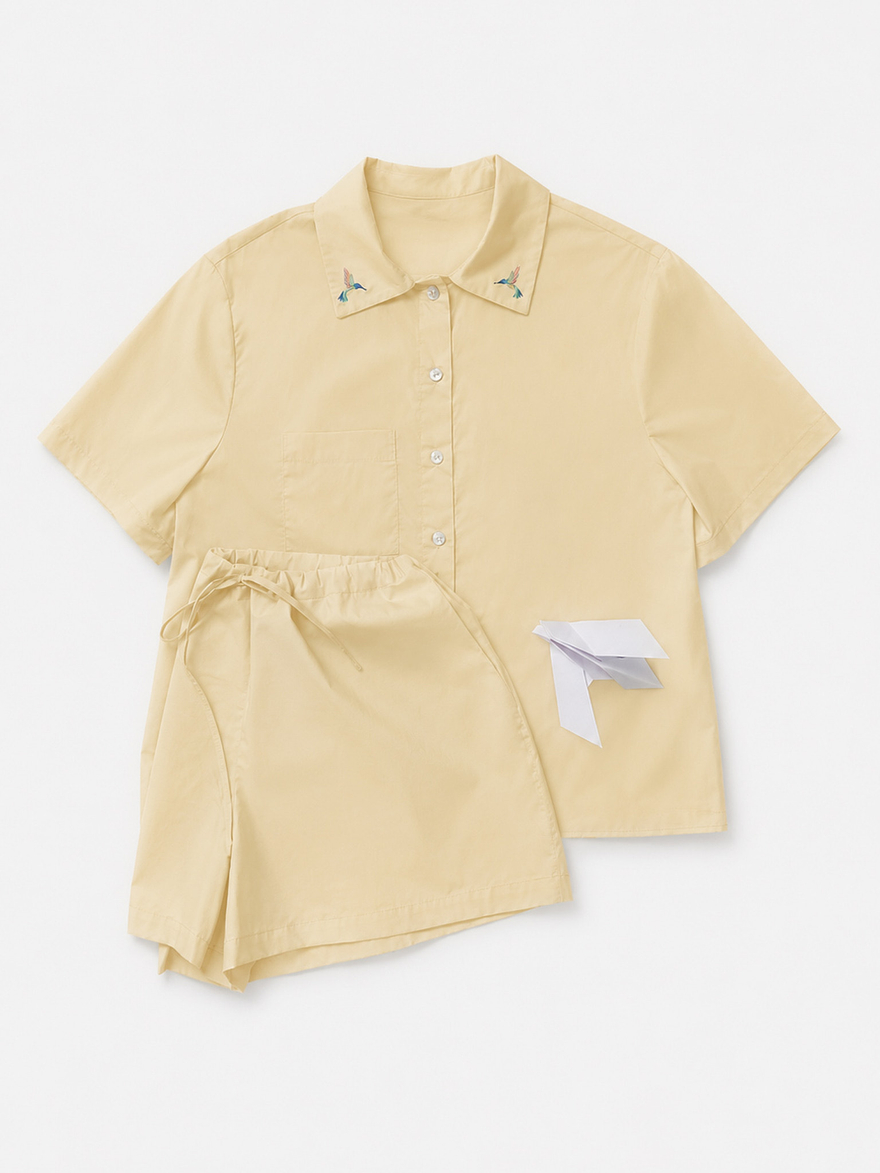 Sama PJ in creamy yellow