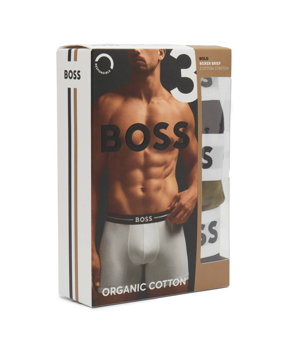 Трусики-боксеры 3шт. BOSS BLACK - черный(50517834)