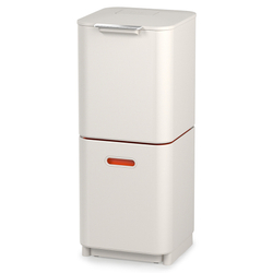 Контейнер для мусора с двумя баками totem compact, 40 л, белый