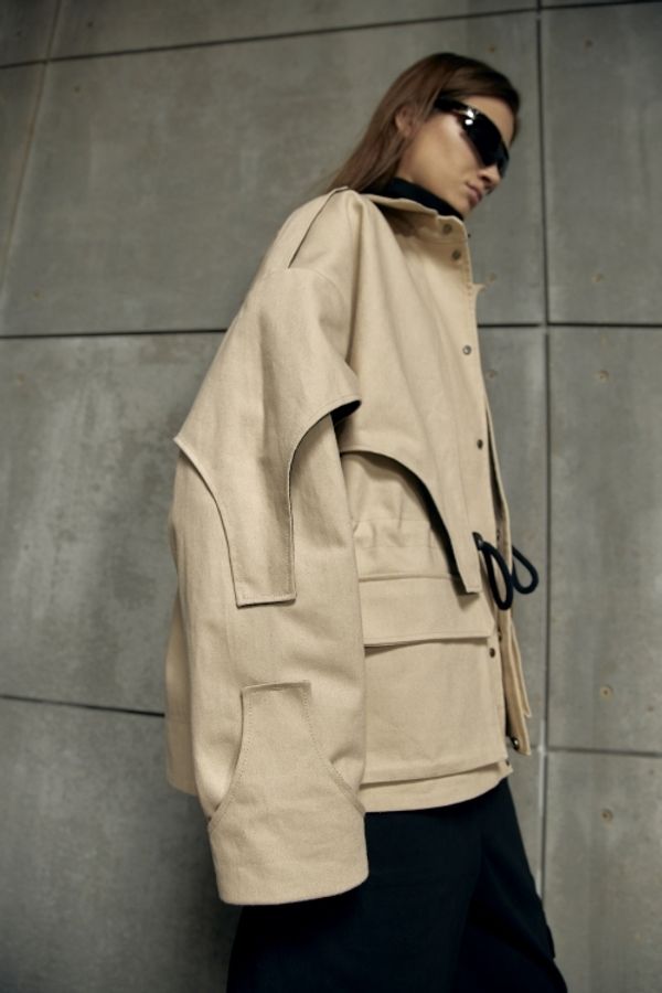 Куртка Konvas Бежевая - фото 5