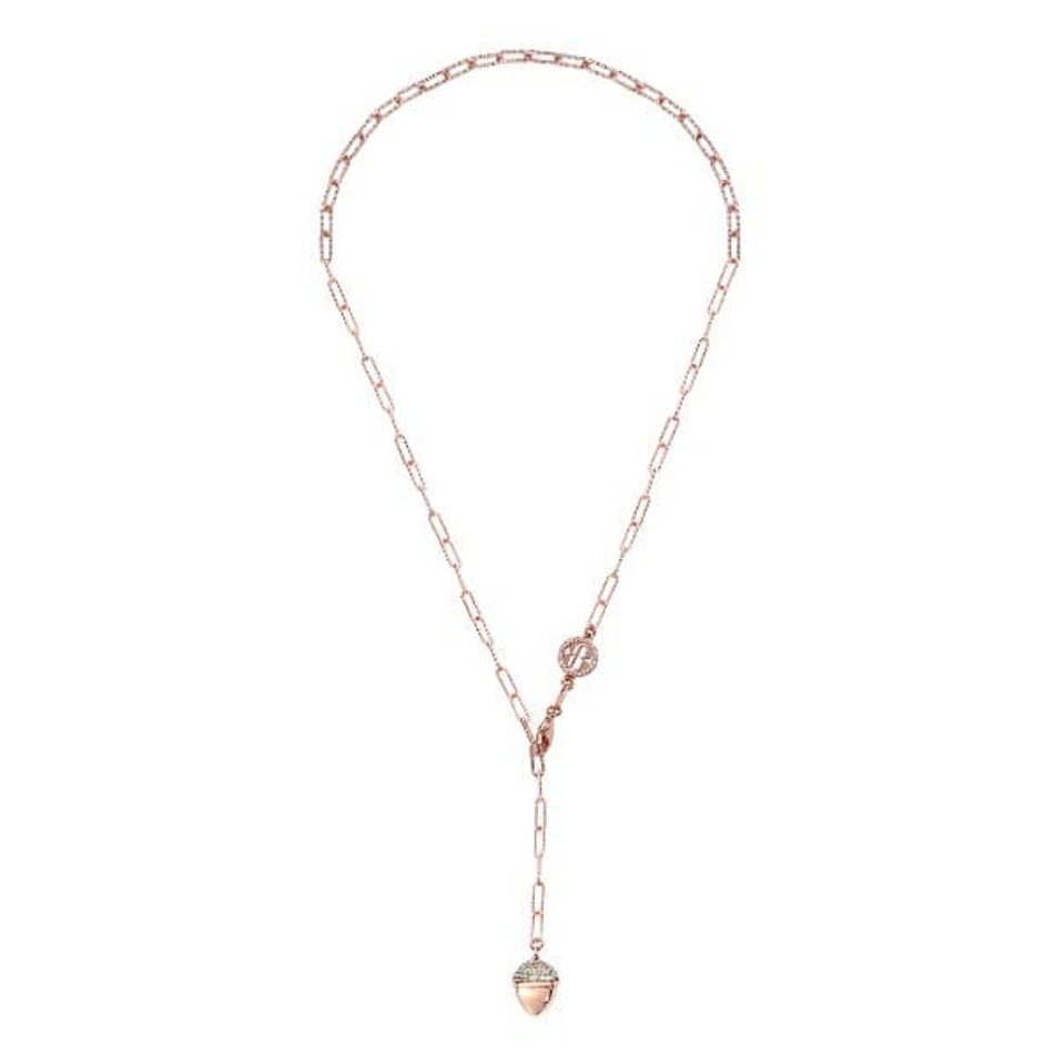 Колье Boccadamo Caleida KGR003RS RG с кристаллами Swarovski, покрытием золотом