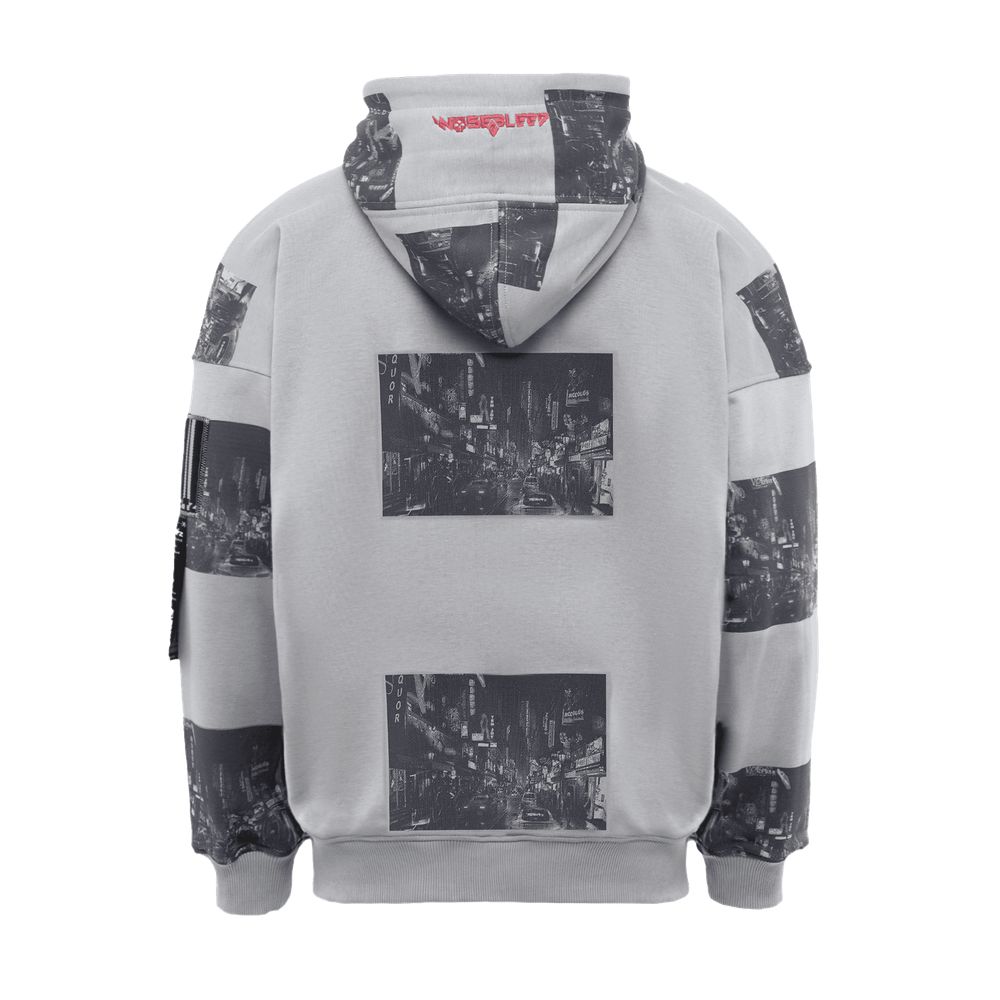 Купить Худи Heartz City Lights Vintage Printed cерый Худи Heartz City Lights Vintage Printed cерый