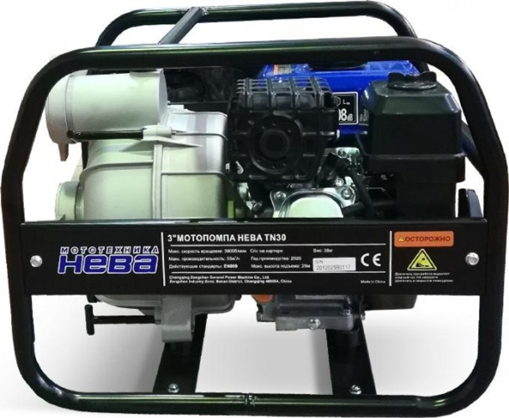 Мотопомпа бензиновая НЕВА TN 30 для грязной воды 4650002230729