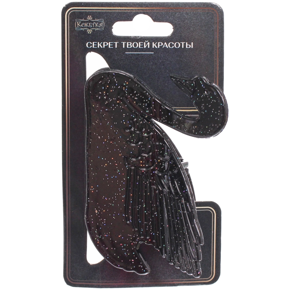 Заколка - краб для волос «AKS - VIENTO», микс 6 цветов, прямоугольник, 8*5,5см