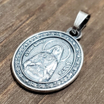 Нательная именная икона святая Злата с серебрением кулон медальон с молитвой