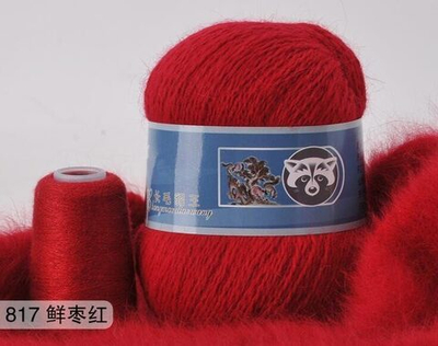 Пряжа "Норка" длинноворсовая, Пух норки-90% Полиамид-10%