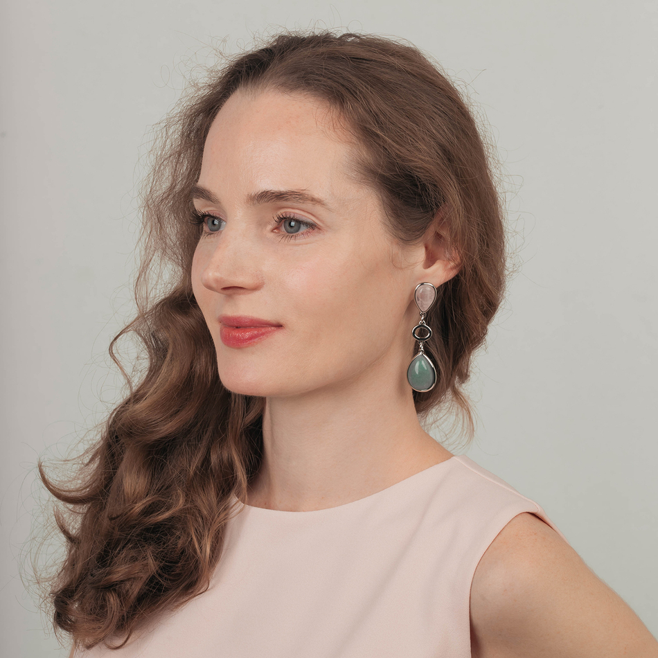 Серьги Possebon Q.Rose, Q.Verde A0585.7.17 S