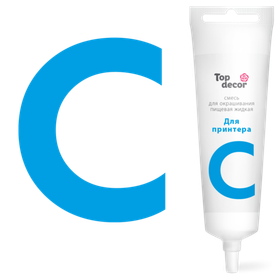 Пищевой краситель для принтера топ-декор C (ГОЛУБОЙ) 100Г