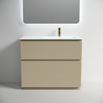 Тумба напольная Sancos Folk Floor правая 995х445х850, c двумя ящиками оснащенными доводчиками, Капучино, арт.FL100FRCP