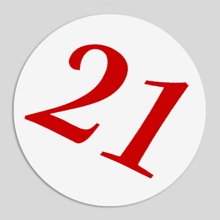 Номер участника, крепление в ассортименте. Диаметр 86 мм. Цвет номера ТЁМНО-КРАСНЫЙ.