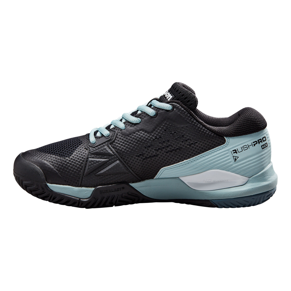 Женские теннисные кроссовки Wilson Rush Pro Ace All Court Shoe Women - Black, Light Blue